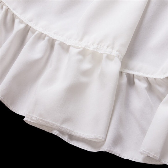 Chic White Backless Lace Dress - Picture 6 of 7